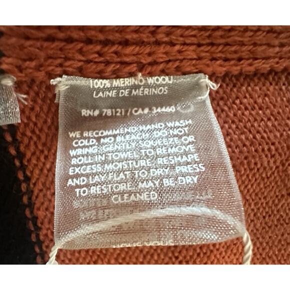 NEW Eileen Fisher Merino Jersey 100% Merino Wool Scarf Color block Soft NWT - Picture 3 of 5